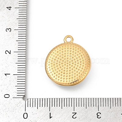 Подвески из нержавеющей стали 304 с эмалью STAS-C121-07B-G-1