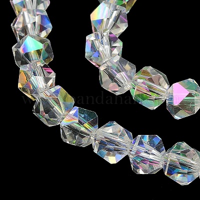 Гальванические стеклянные бусины X-EGLA-L018-B-AB04-1