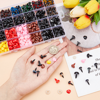 1040 Pieces Mixed Color Safety Eyes And Nose Doll Eyes And Noses For  Crochet Toy Amigurumi Puppet Crafting Teddy Bear Toys - Dolls Accessories -  AliExpress