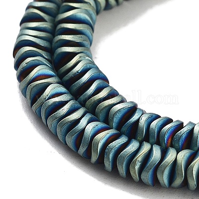 Гальванические нити из синтетических немагнитных гематитовых бусин G-H020-M01-15-1