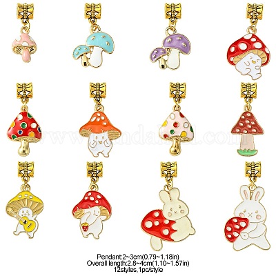 12шт подвеска из сплава эмали PALLOY-FS00003-1