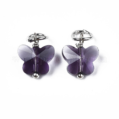 Подвески из граненого прозрачного стекла GLAA-T024-06A-1