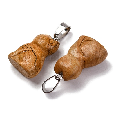 Естественного изображения яшмы подвески G-B127-08P-08-1