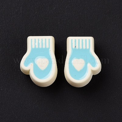 Прорезиненный стиль акриловые европейские бусины SACR-E009-23-1