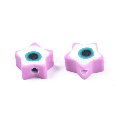 Бусины из полимерной глины  CLAY-T019-09F-1