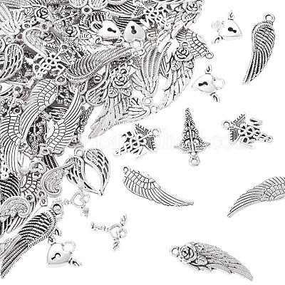 100шт 10 стиля подвески из сплава в тибетском стиле TIBEP-TA0001-43-1