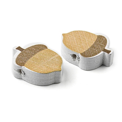 Bemalte herbstliche Holzperlen&nbsp;WOOD-H105-02-1