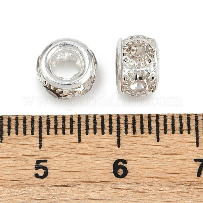 Латунные бусины со стразами &nbsp;KK-U071-02A-01S-1