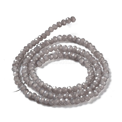 Запекание расписных стеклянных бусин с имитацией нефрита DGLA-A034-J2MM-A43-1