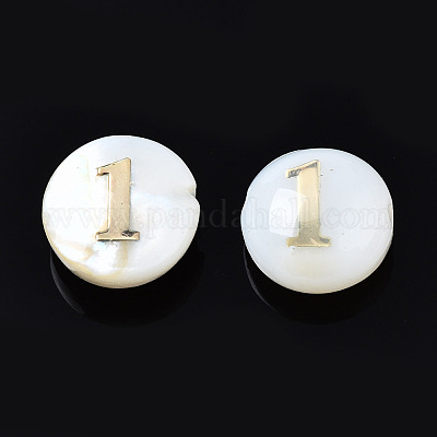 Бусины из натуральных пресноводных ракушек SHEL-N003-20-01-1