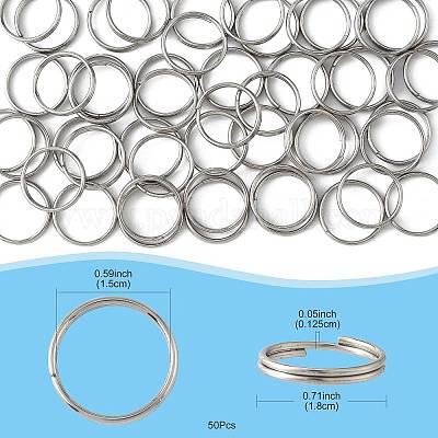 50 шт. разъемные кольца из нержавеющей стали 304 STAS-FS0002-06-1