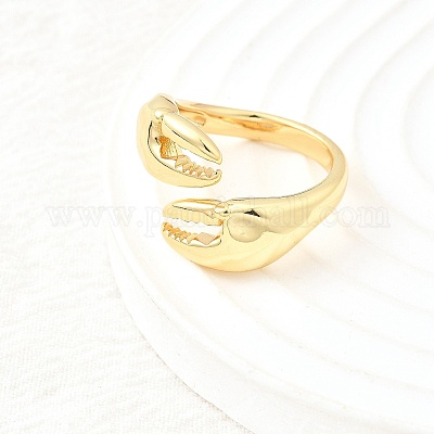 Латунные манжеты для женщин RJEW-F184-08F-G-1