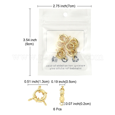 Латунная пружинная застежка KK-YW0001-47-1