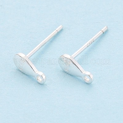 Серьги-пусеты из стерлингового серебра 925 проба «капля» STER-K174-14S-1