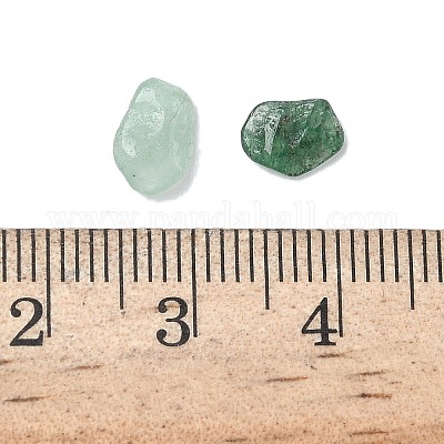 Природный зеленый бисер авантюрин чипов G-O103-02-1