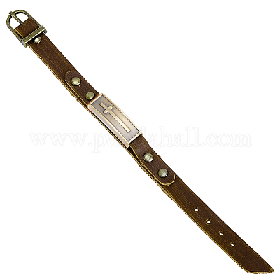 Регулируемые браслеты из воловьей кожи для женщин и мужчин BJEW-WH20012-09AB-1