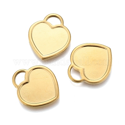 Оправы для подвесок из нержавеющей стали 304 в виде кабошонов STAS-P245-09G-1