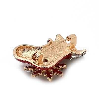 Рождественские эмалевые булавки JEWB-F042-07G-1