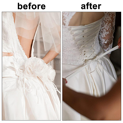  Wedding Gown Replace Zipper Adjust Size Corset Lace-up
