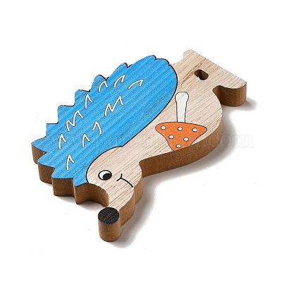 Осенние односторонние деревянные кабошоны с принтом WOOD-I010-01C-1