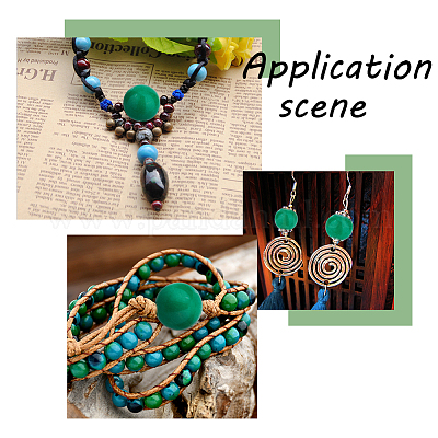 3 нити окрашенных натуральных нефритовых бусин G-HY0001-26-1