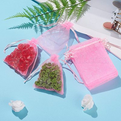 Подарочные пакеты из органзы с кулиской X1-OP-R016-9x12cm-02-1