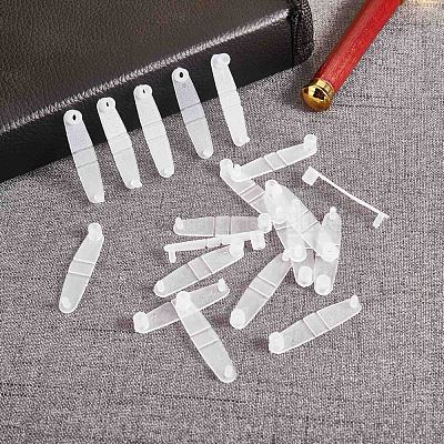 Wholesale 50Pcs Badge Strap Clip White Key Chain Connector Plastic Keychain  Clip for Card Holder 