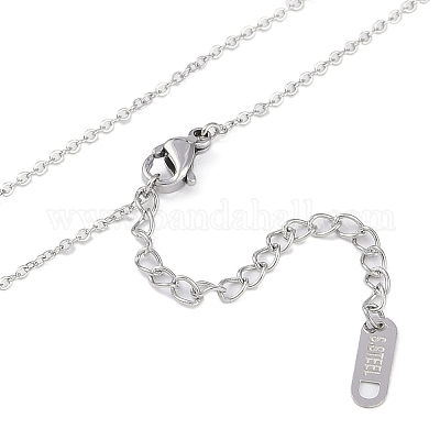 Комплект из не тускнеющих ожерелий и серег-гвоздиков из нержавеющей стали 304 для женщин NJEW-K276-03P-1