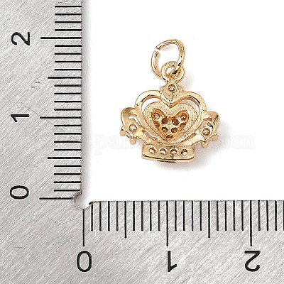 Латунные микро проложить кубического циркония подвески KK-C133-03B-G-1