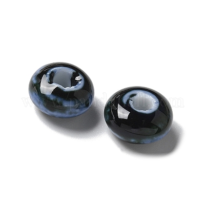 Фарфоровые бусины ручной работы PORC-L080-B09-1