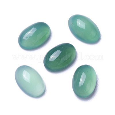 Cabochon di agata onice verde naturale tinti e riscaldati&nbsp;G-F605E-12A-1