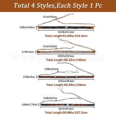 4 шт. 4 стиля аксессуаров для украшения ремня из искусственной кожи DIY-GF0008-44-1