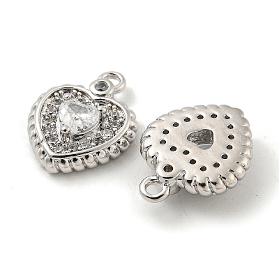 Латунные микропаве прозрачные подвески с фианитом KK-L211-002P-1