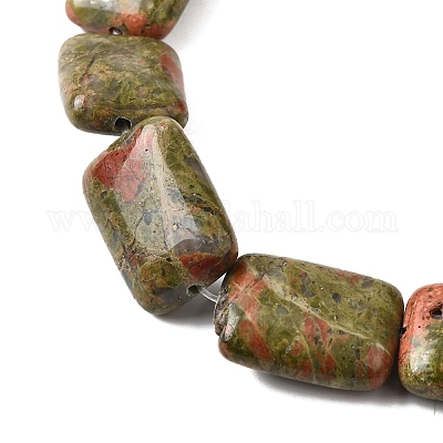 Природные Unakite бисер нитей G-S386-A02-1