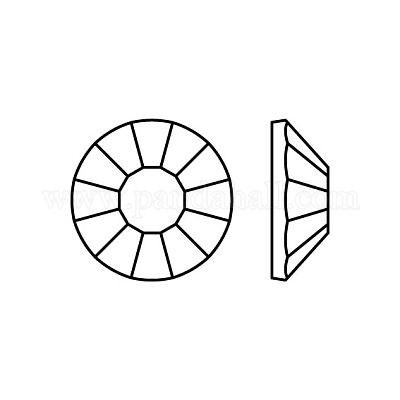 Камни preciosa® crystal hotfix с плоской основой Y-PRC-HSS16-70230-1