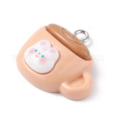 Подвески из непрозрачной смолы RESI-D064-02P-11-1