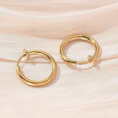 Клипсы из нержавеющей стали 304 с ионным покрытием (IP) X-EJEW-M218-03B-G-1