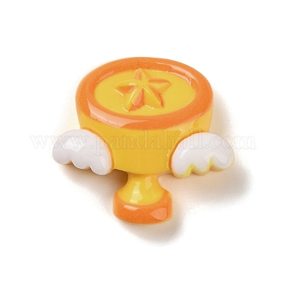 Кабошоны из непрозрачной смолы для декодирования ко Дню учителя RESI-R447-04C-1