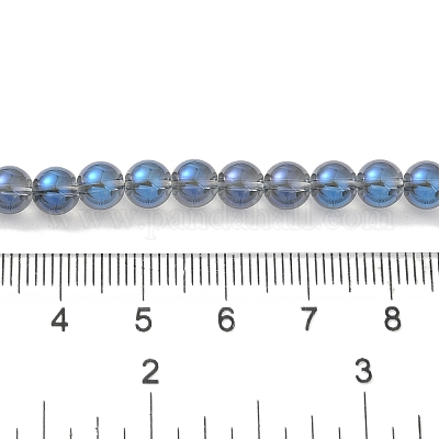 Прозрачные стеклянные бусины гальваническим пряди GLAA-T032-T6mm-C03-1