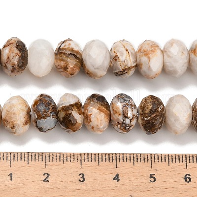 Природные окаменелое дерево бисер пряди&nbsp;G-C259-A06-8x12mm-02-1