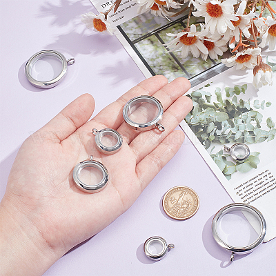 7 шт. 7 стиля подвески-медальоны из нержавеющей стали&nbsp;FIND-NB0005-95-1