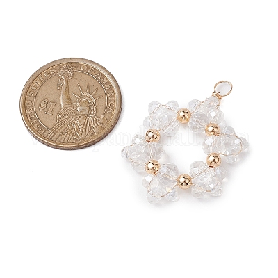 Стеклянные подвески на рождественскую тематику PALLOY-JF02889-1