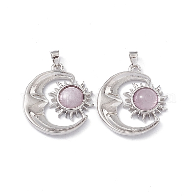 Подвески из натурального кунцита KK-A173-04P-02-1