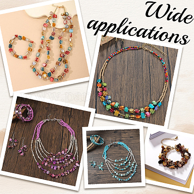 4 нити окрашенных натуральных пресноводных ракушек SHEL-BBC0001-14A-1