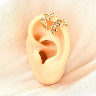 Серьги-манжеты из латуни EJEW-F370-16G-1