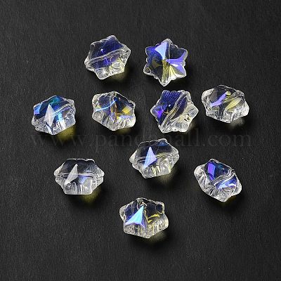 Прозрачные стеклянные бусины GLAA-B007-01H-1