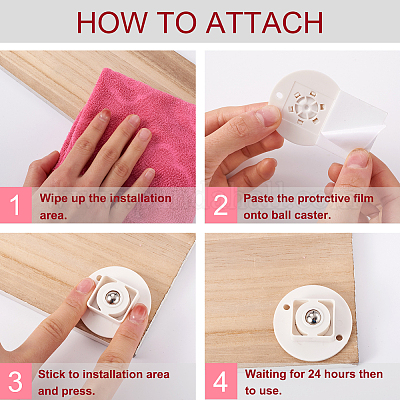 4 комплект универсальных колес из АБС и стали FIND-SW0001-07-1