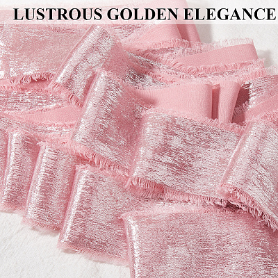 Односторонняя полиэфирная потертая лента горячего тиснения длиной 4.5 м. OCOR-WH20003-08D-1