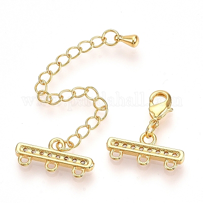 Латунный удлинитель цепи из циркония ZIRC-Q022-029G-NR-1