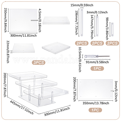 Акриловый держатель для кексов ODIS-WH0331-24-1